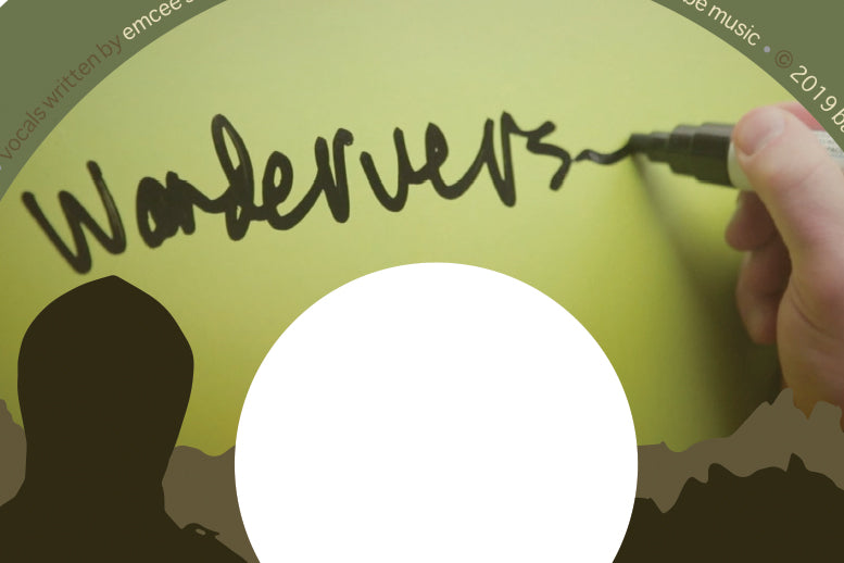 Pseudo Slang x Pawcut "Wanderverse b/w Sehr Scharf Curry" 45 (7" Vinyl)