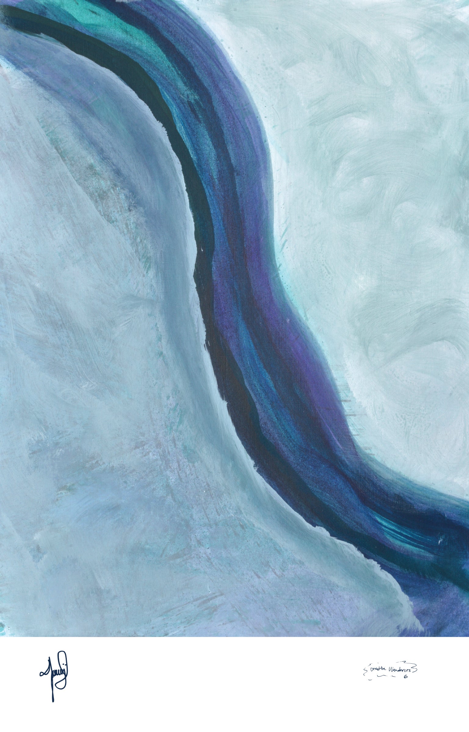 "Drifting sheets" by Selinger Gonz (HQ Art-Print. 14x22. Enviro-friendly.)